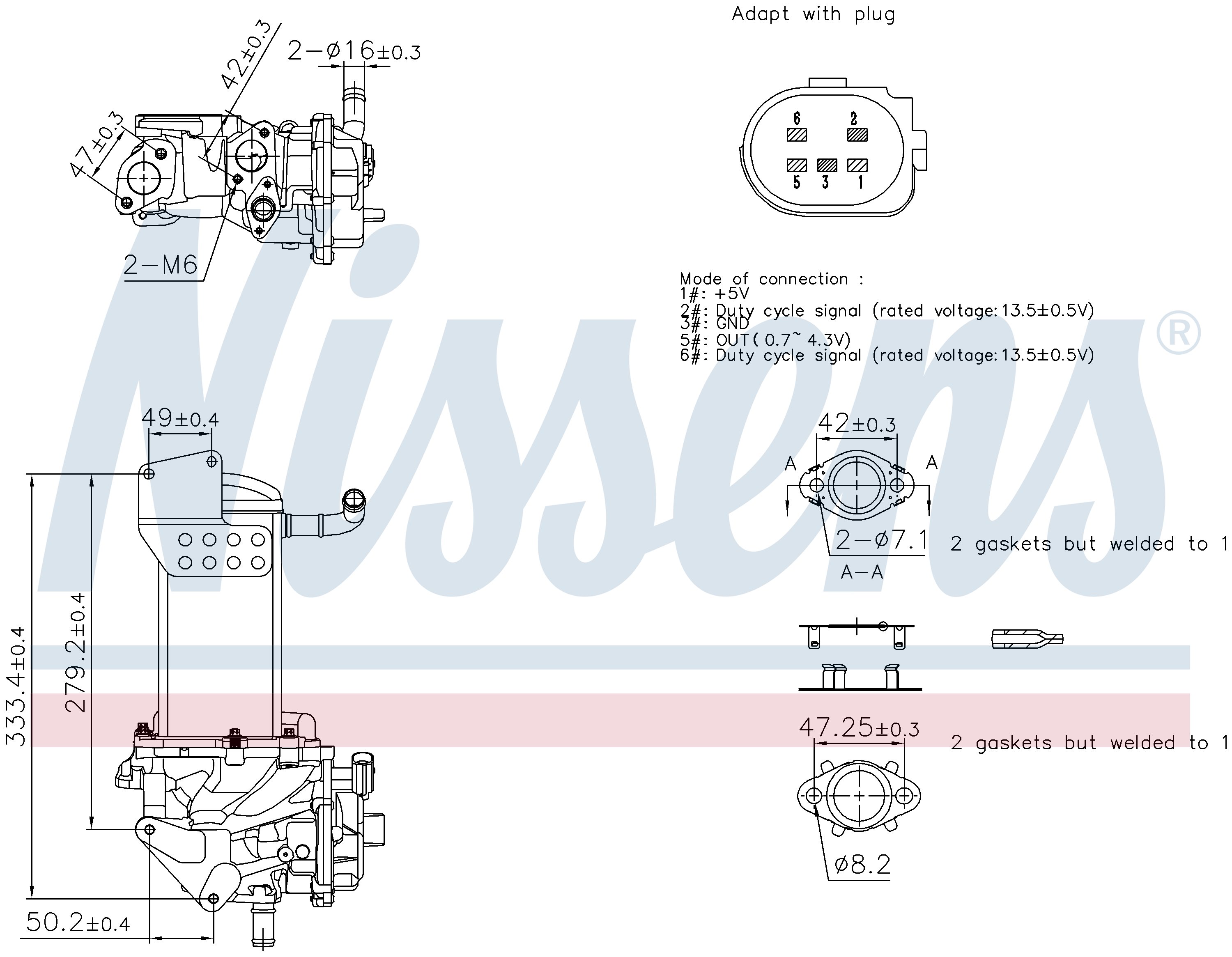 Nissens 94310 Condensatore Climatizzatore - Compatibile VW Golf IV, Audi A3, Seat Leon, Audi TT - Ricambio A/C - 6