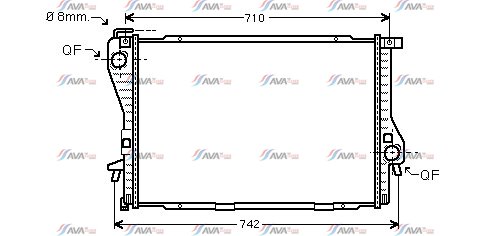 Radiateur BWA2301 pour BMW 5